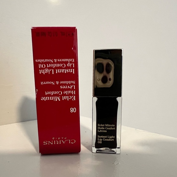 🎉Host Pick 6/20🎉CLARINS Instant Light Lip Comfort Oil Blackberry 08 - Picture 2 of 4
